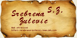 Srebrena Zulević vizit kartica